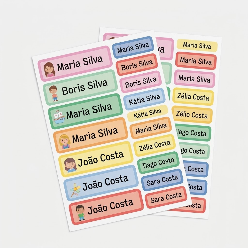 Etiquetas & papelaria