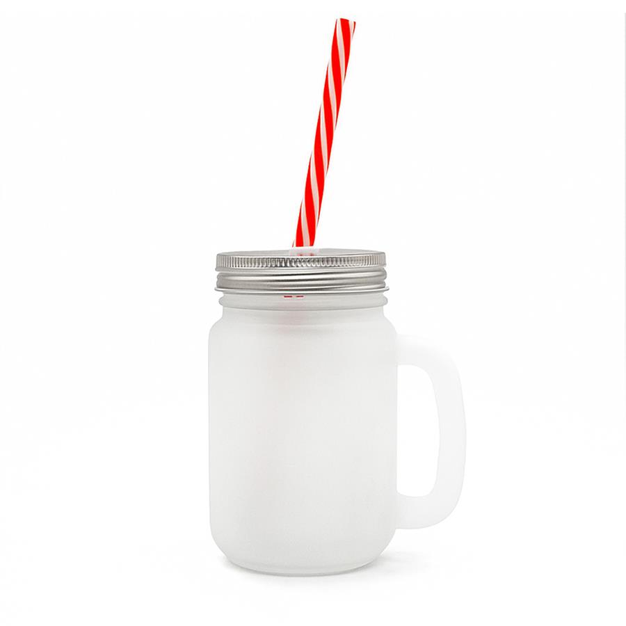 Caneca Fosca Sublimação 350ml com Tampa e Palha